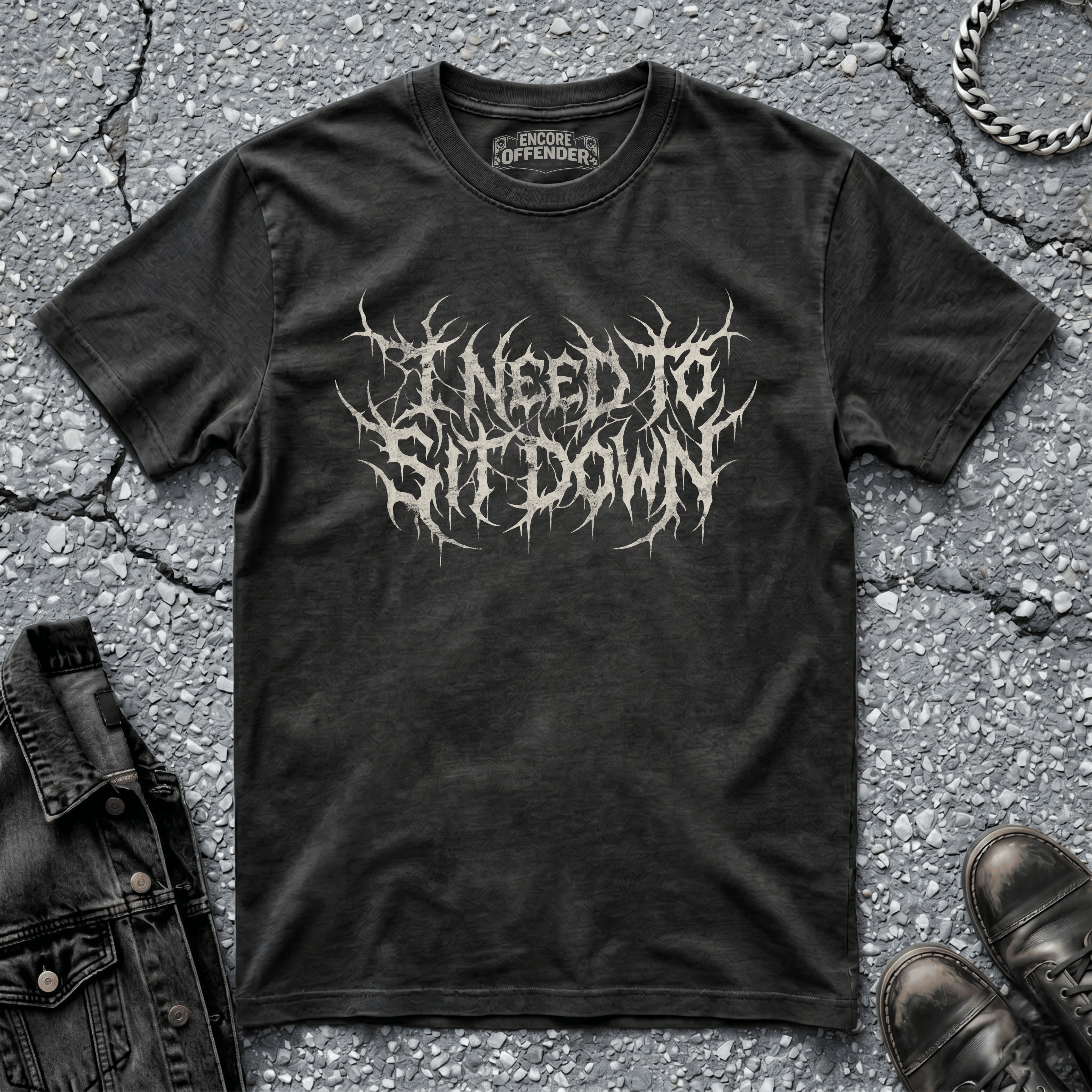 I Need To Sit Down (Bone) | T-Shirt
