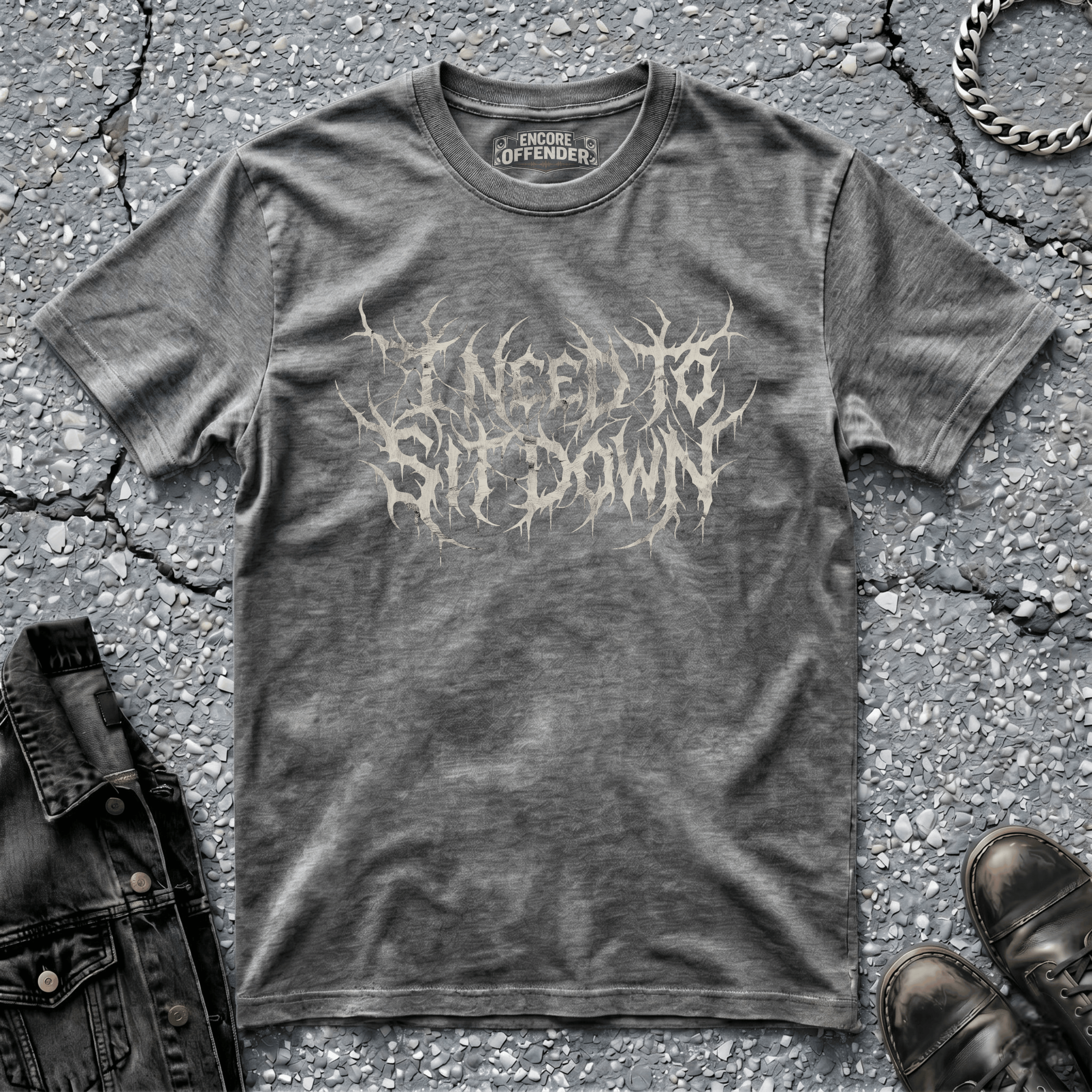 I Need To Sit Down (Bone) | T-Shirt
