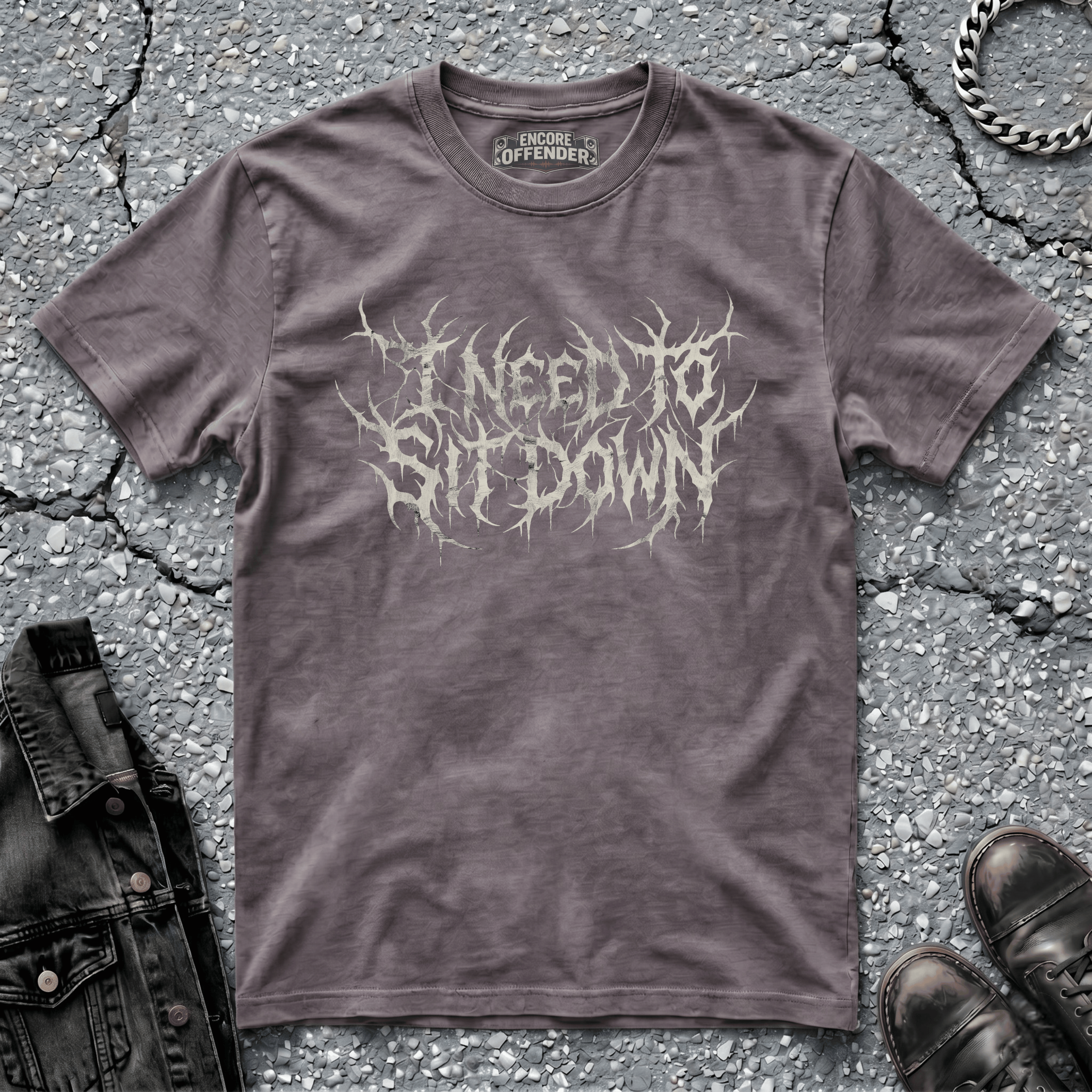 I Need To Sit Down (Bone) | T-Shirt