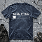 Social Battery - White | T-Shirt