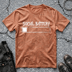 Social Battery - White | T-Shirt