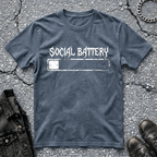 Social Battery - White | T-Shirt